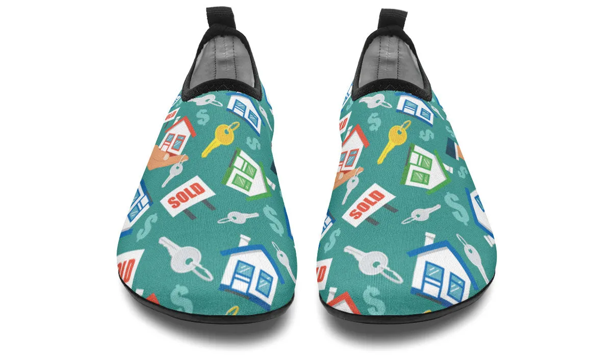 Real Estate Agent Aqua Barefoot Shoes