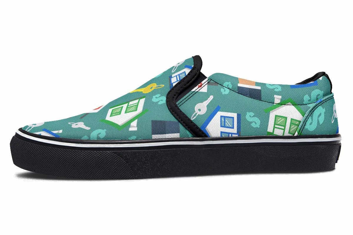 Real Estate Agent Slip-On Shoes