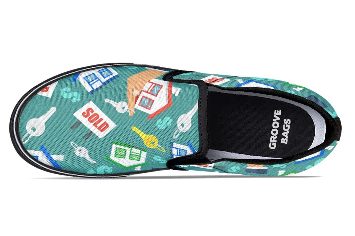 Real Estate Agent Slip-On Shoes