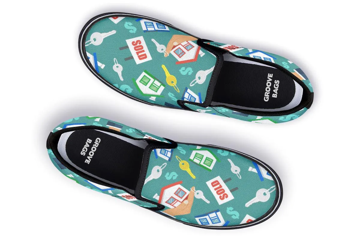 Real Estate Agent Slip-On Shoes