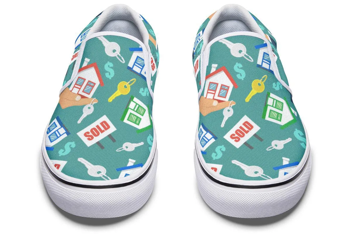 Real Estate Agent Slip-On Shoes