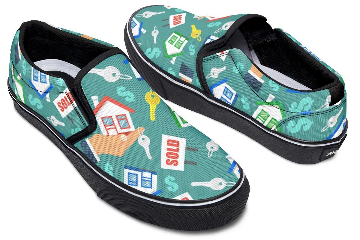 Real Estate Agent Slip-On Shoes