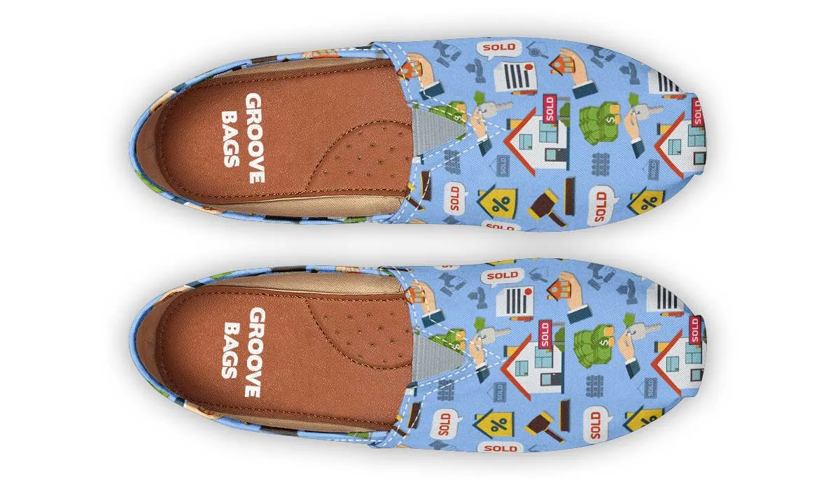 Real Estate Pattern Casual Shoes