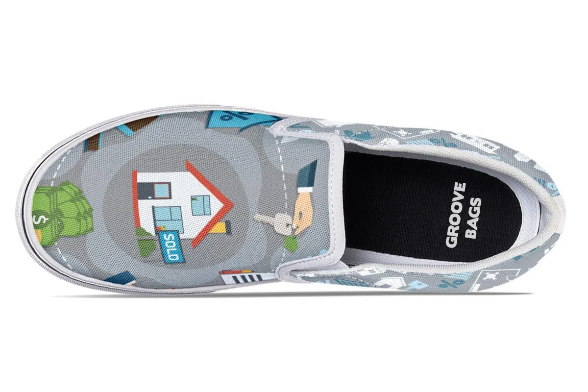 Real Estate Sold Slip-On Shoes