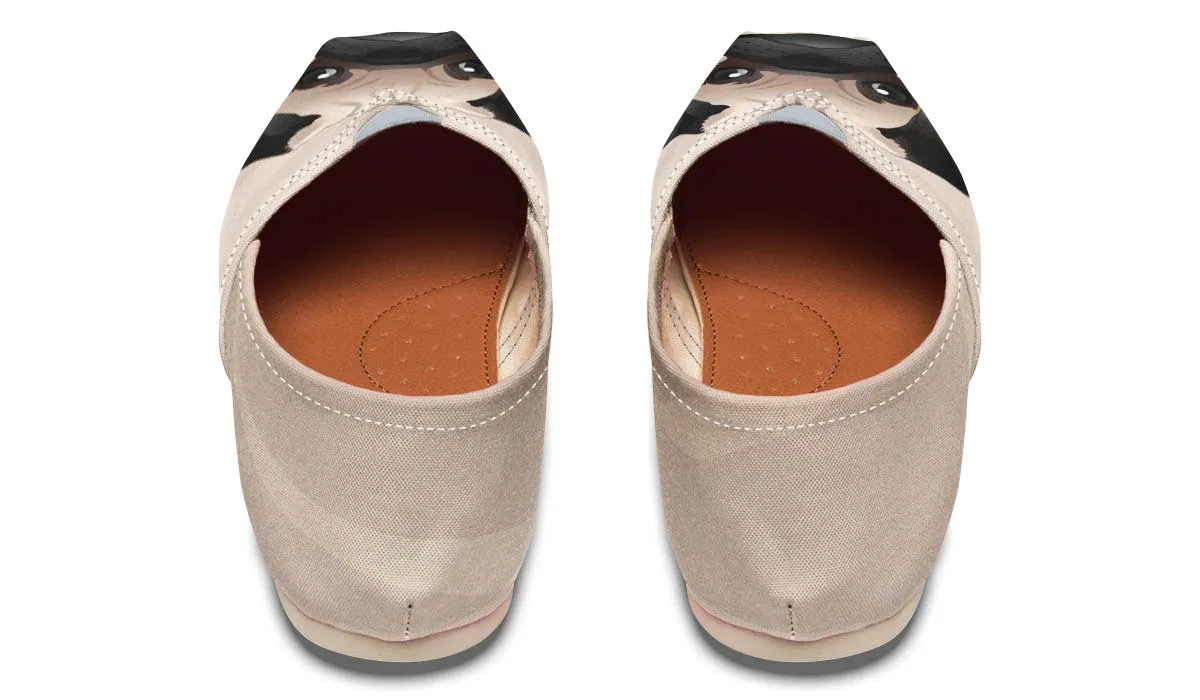 Real Fawn Pug Casual Shoes