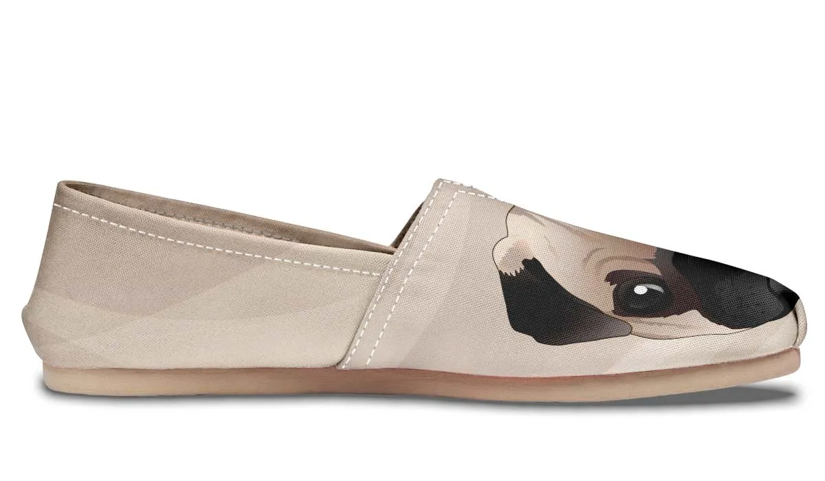 Real Fawn Pug Casual Shoes
