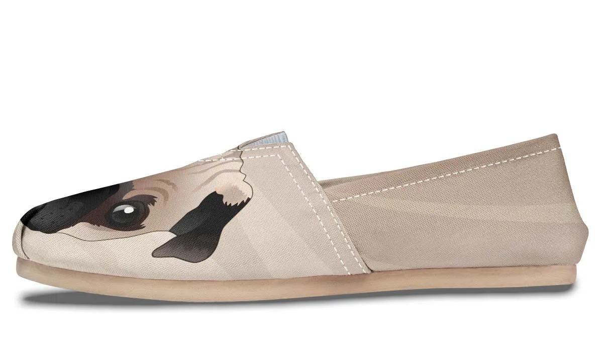 Real Fawn Pug Casual Shoes