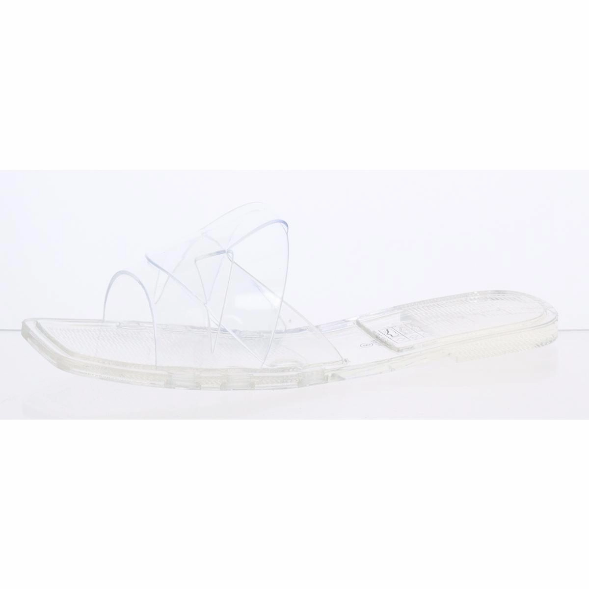 Reda Womens Slip On Square Toe Jelly Sandals