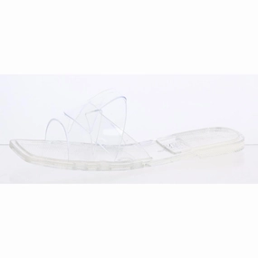 Reda Womens Slip On Square Toe Jelly Sandals