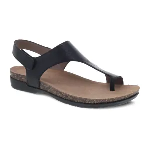 Reece T-Strap Slingback Sandal - Black
