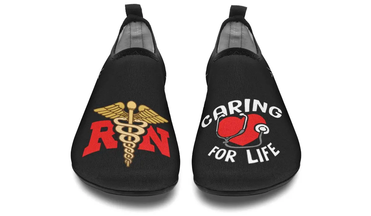 Registered Nurse Aqua Barefoot Shoes