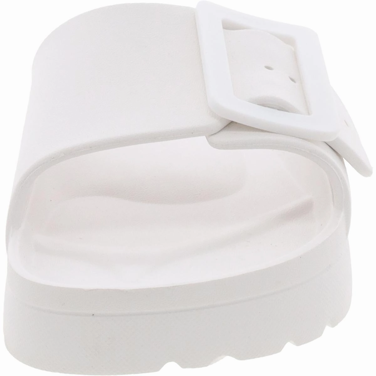 Remeee Womens Buckle Manmade Pool Slides