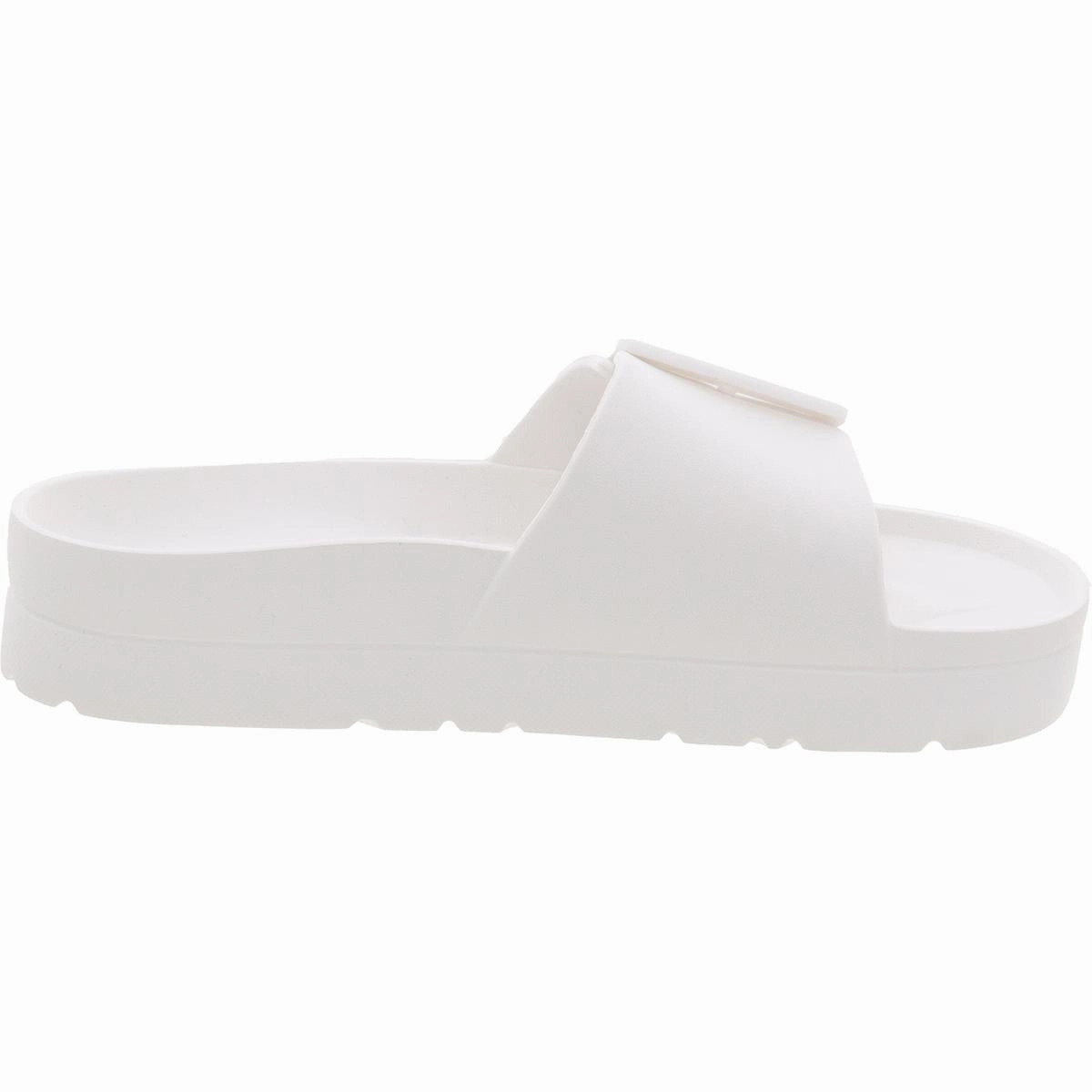 Remeee Womens Buckle Manmade Pool Slides