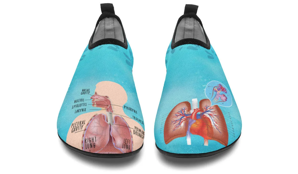 Respiratory System Aqua Barefoot Shoes