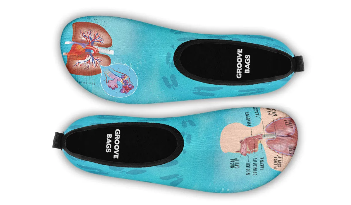 Respiratory System Aqua Barefoot Shoes