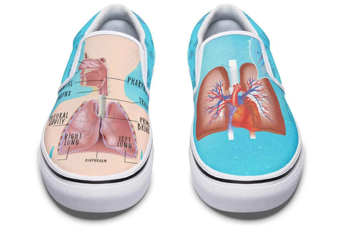 Respiratory System Slip-On Shoes