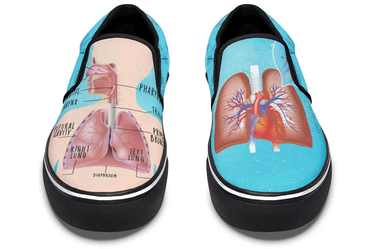Respiratory System Slip-On Shoes