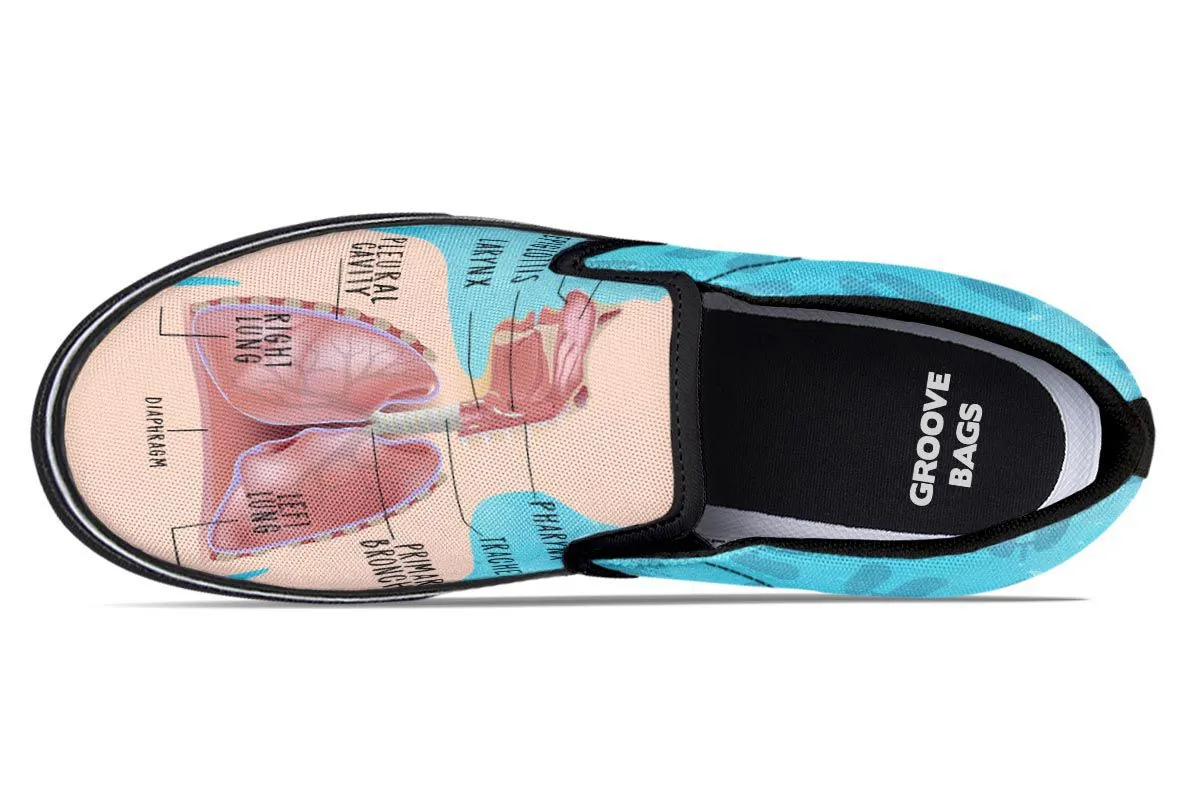 Respiratory System Slip-On Shoes