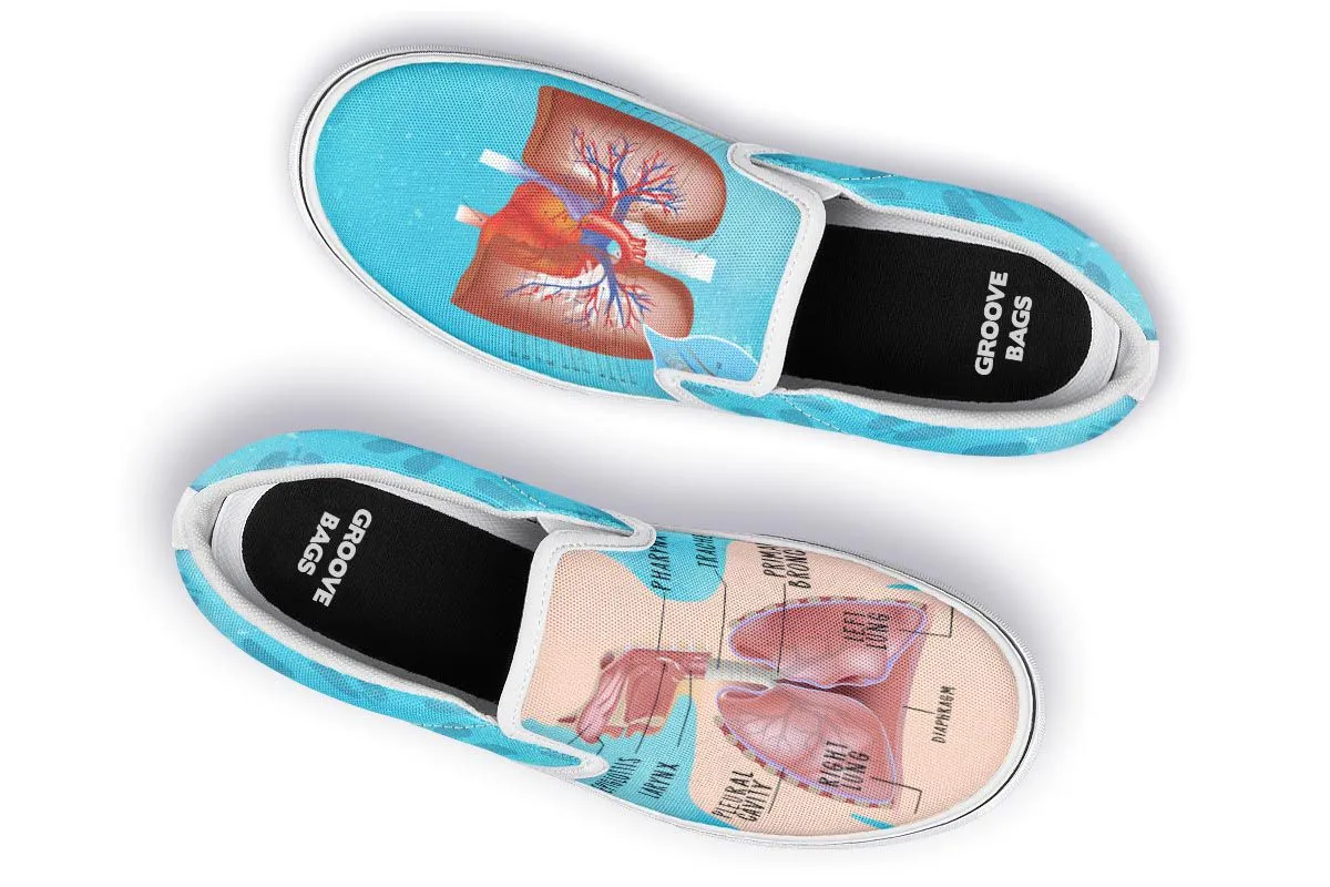 Respiratory System Slip-On Shoes