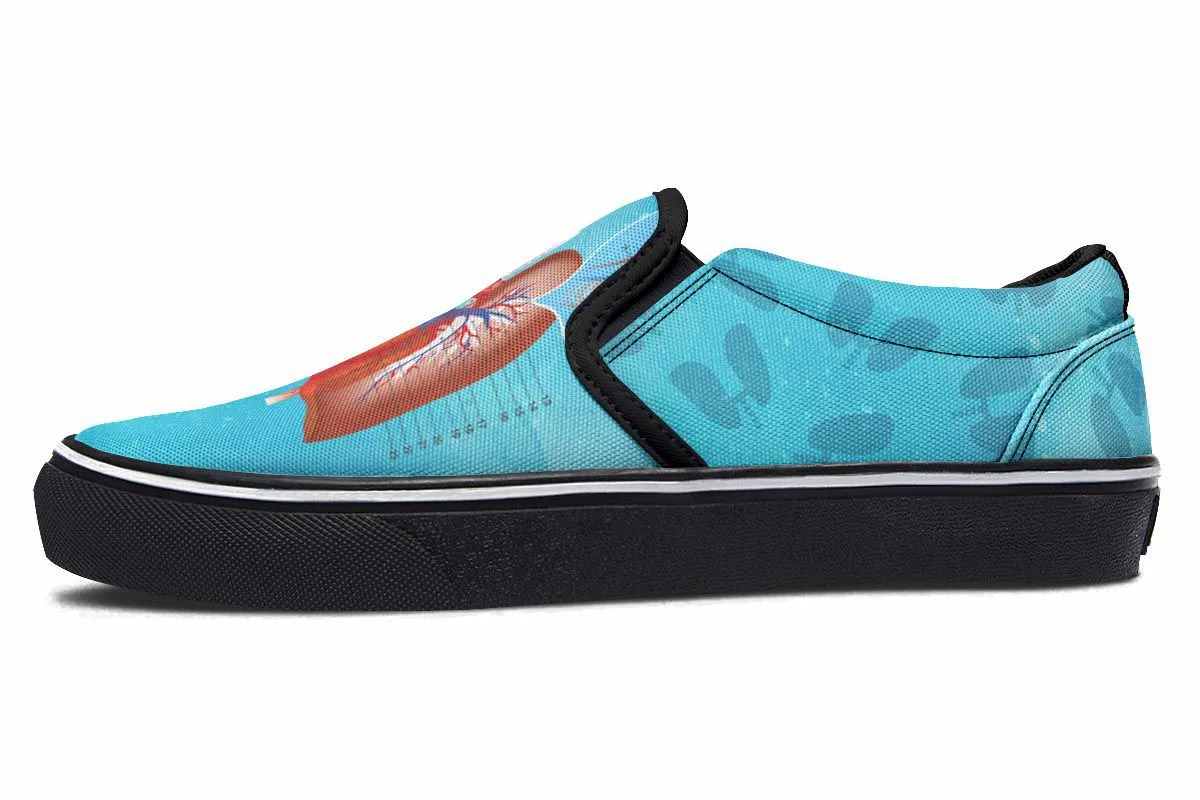 Respiratory System Slip-On Shoes