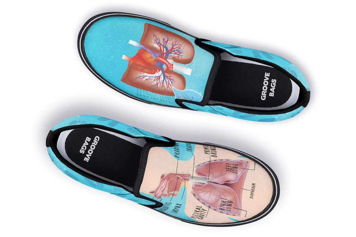 Respiratory System Slip-On Shoes