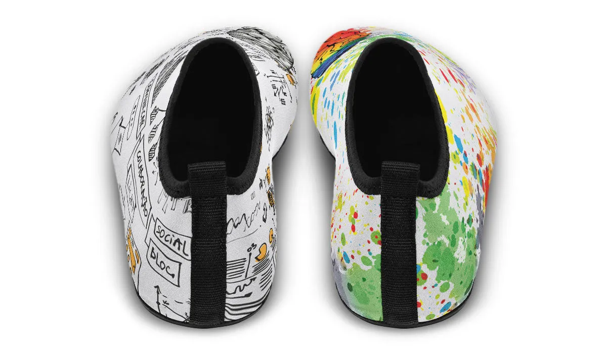 Right Brain Left Brain Aqua Barefoot Shoes