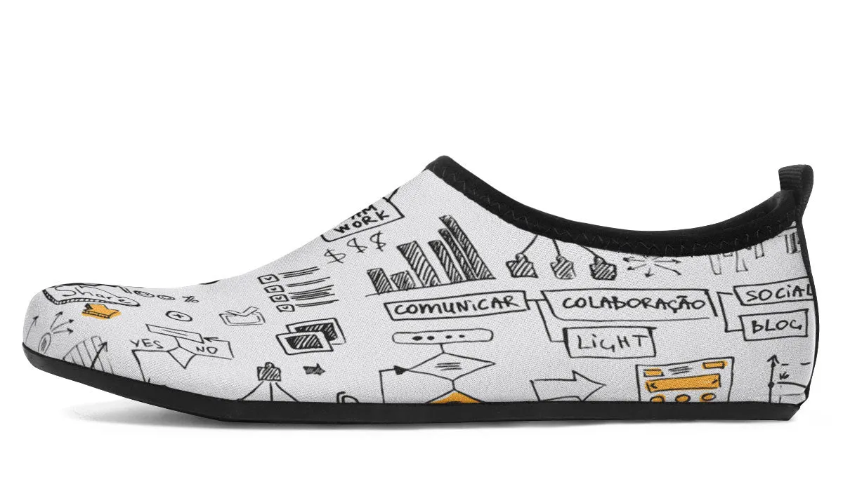 Right Brain Left Brain Aqua Barefoot Shoes