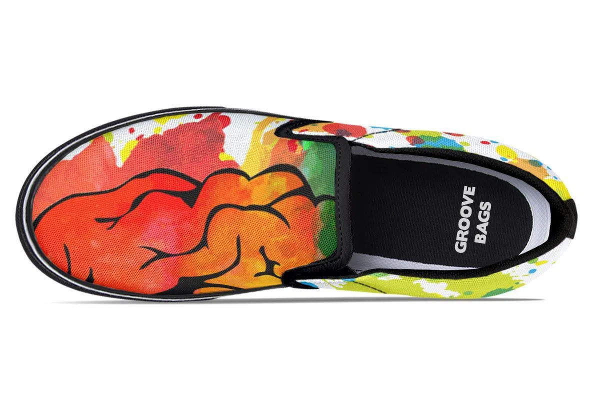 Right Brain Left Brain Slip-On Shoes