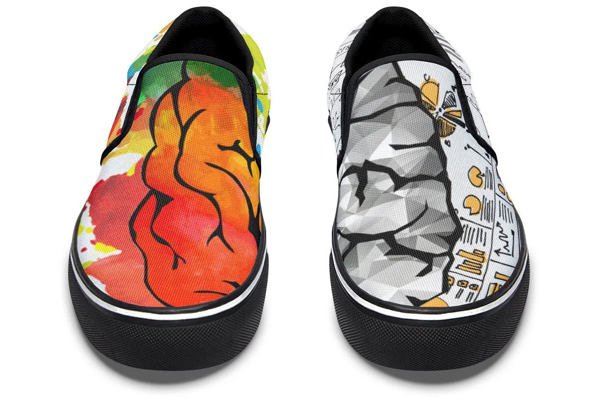 Right Brain Left Brain Slip-On Shoes