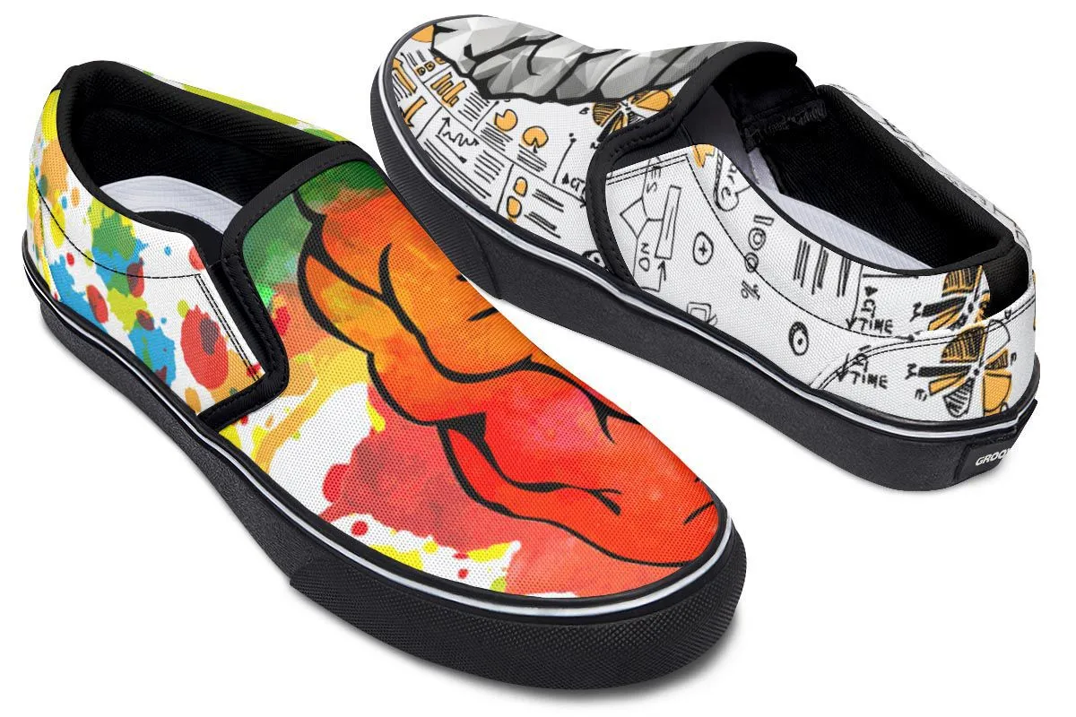 Right Brain Left Brain Slip-On Shoes