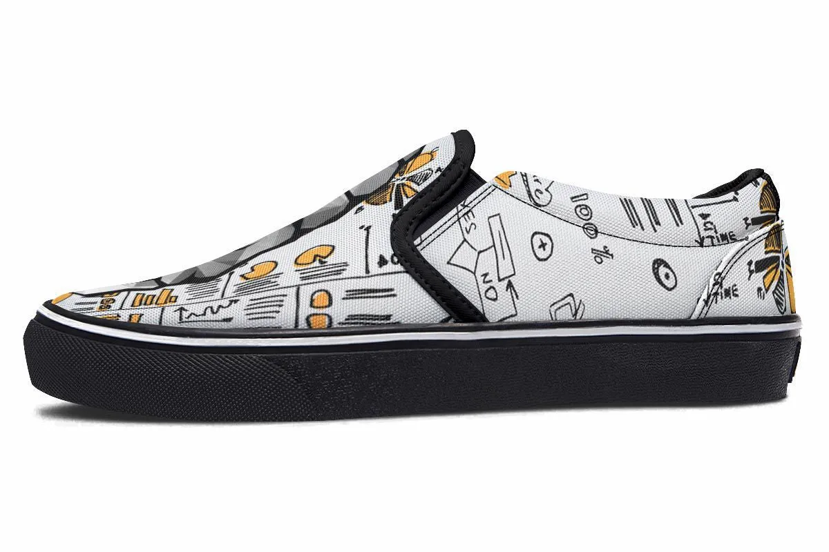 Right Brain Left Brain Slip-On Shoes