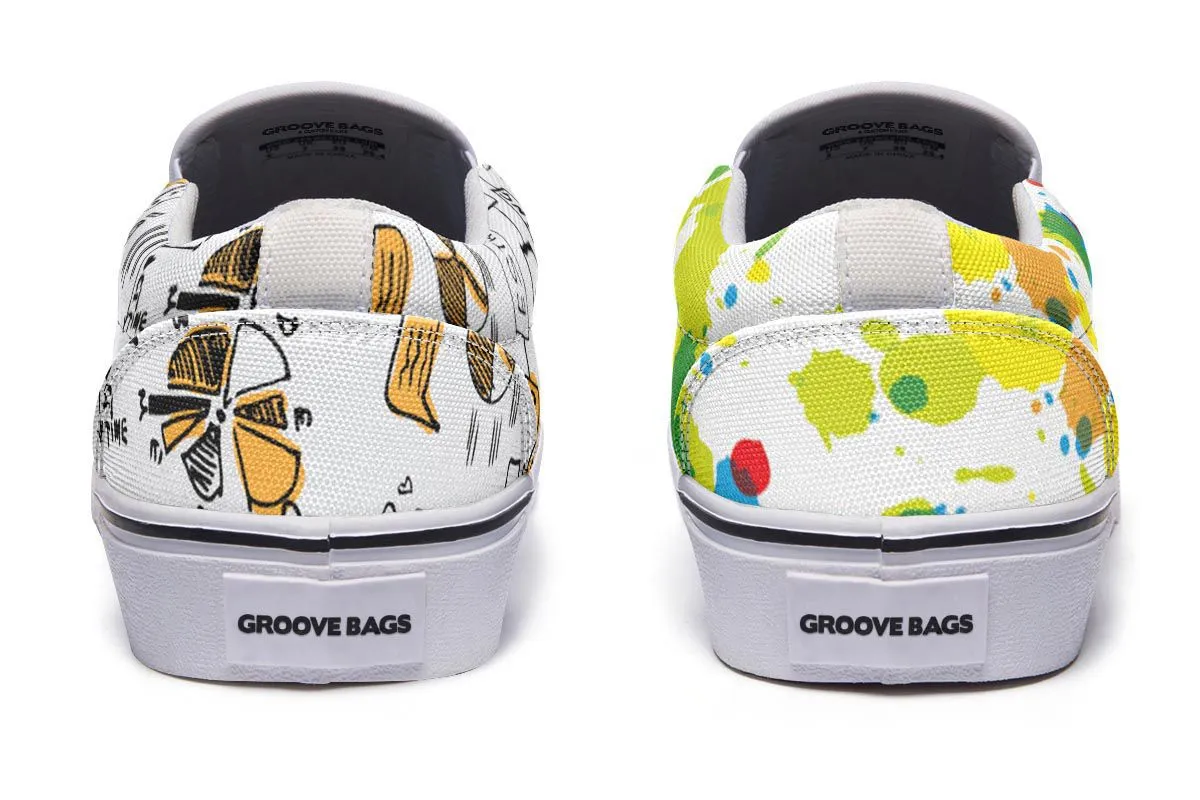 Right Brain Left Brain Slip-On Shoes