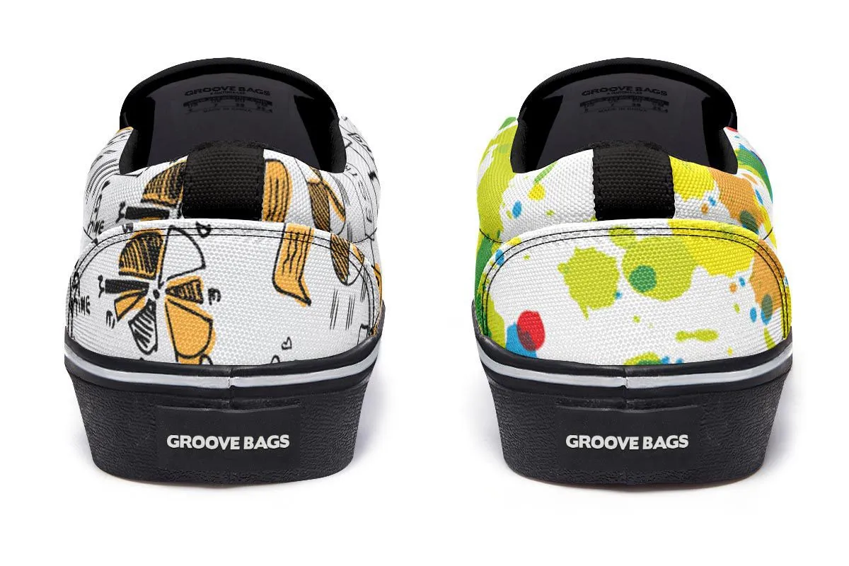 Right Brain Left Brain Slip-On Shoes