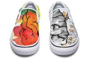 Right Brain Left Brain Slip-On Shoes