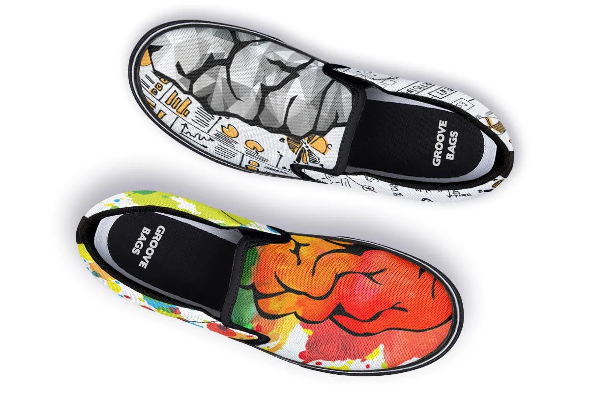 Right Brain Left Brain Slip-On Shoes