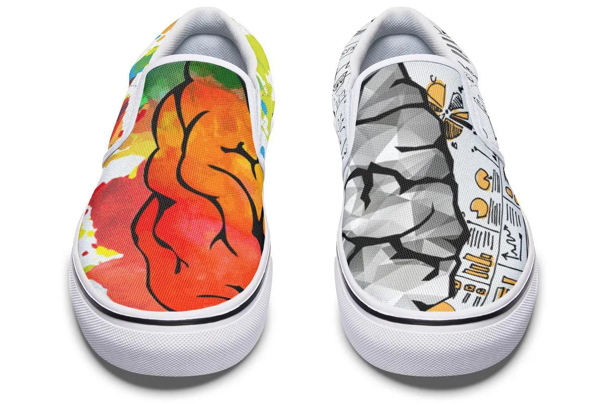 Right Brain Left Brain Slip-On Shoes