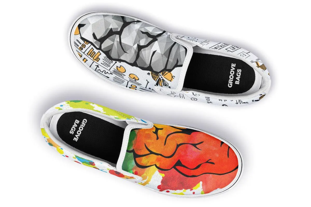 Right Brain Left Brain Slip-On Shoes