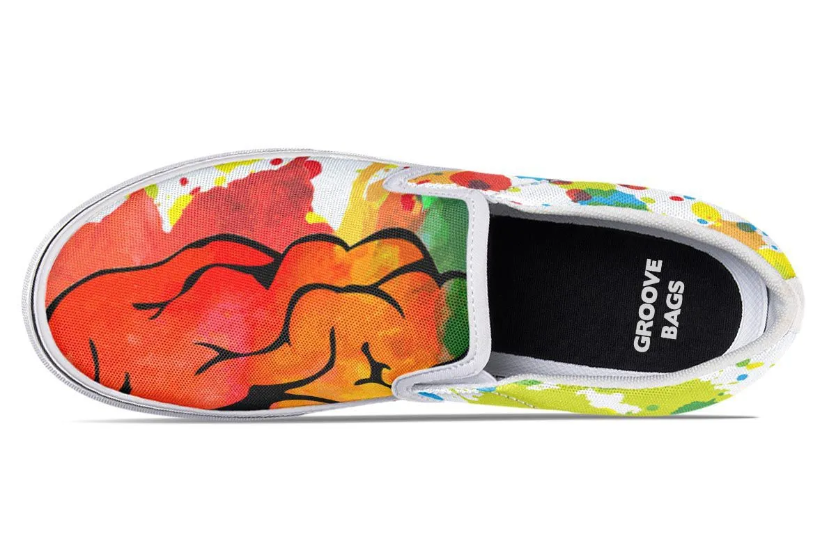 Right Brain Left Brain Slip-On Shoes