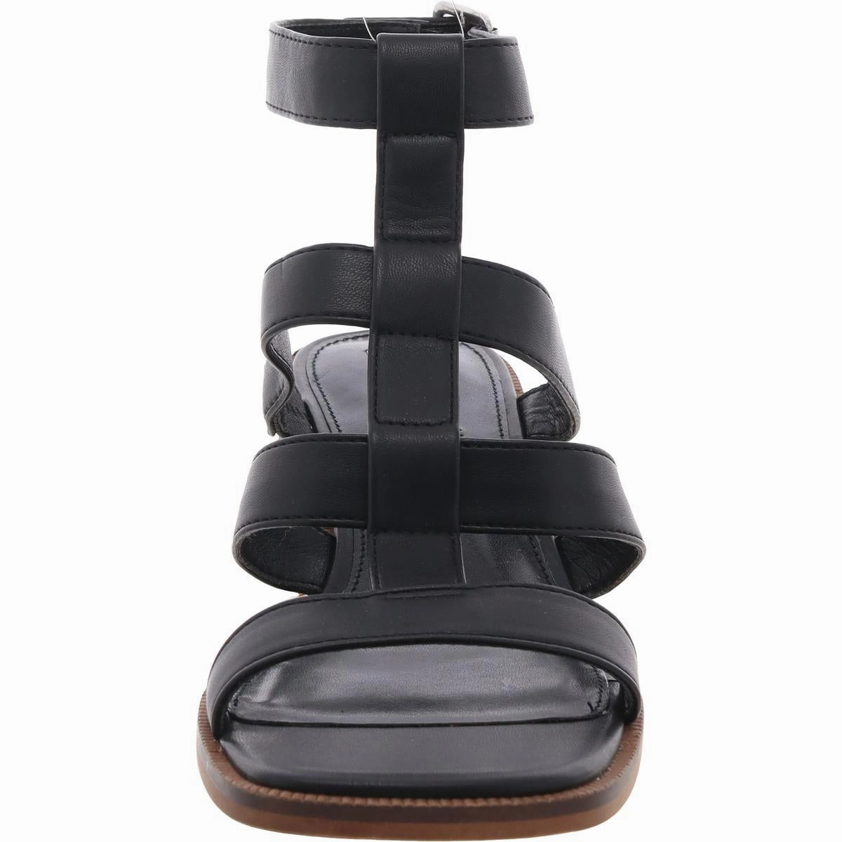 Rory Womens Adjustable Faux Leather Block Heel