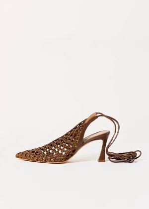 Rosa Woven Tie Up Pump