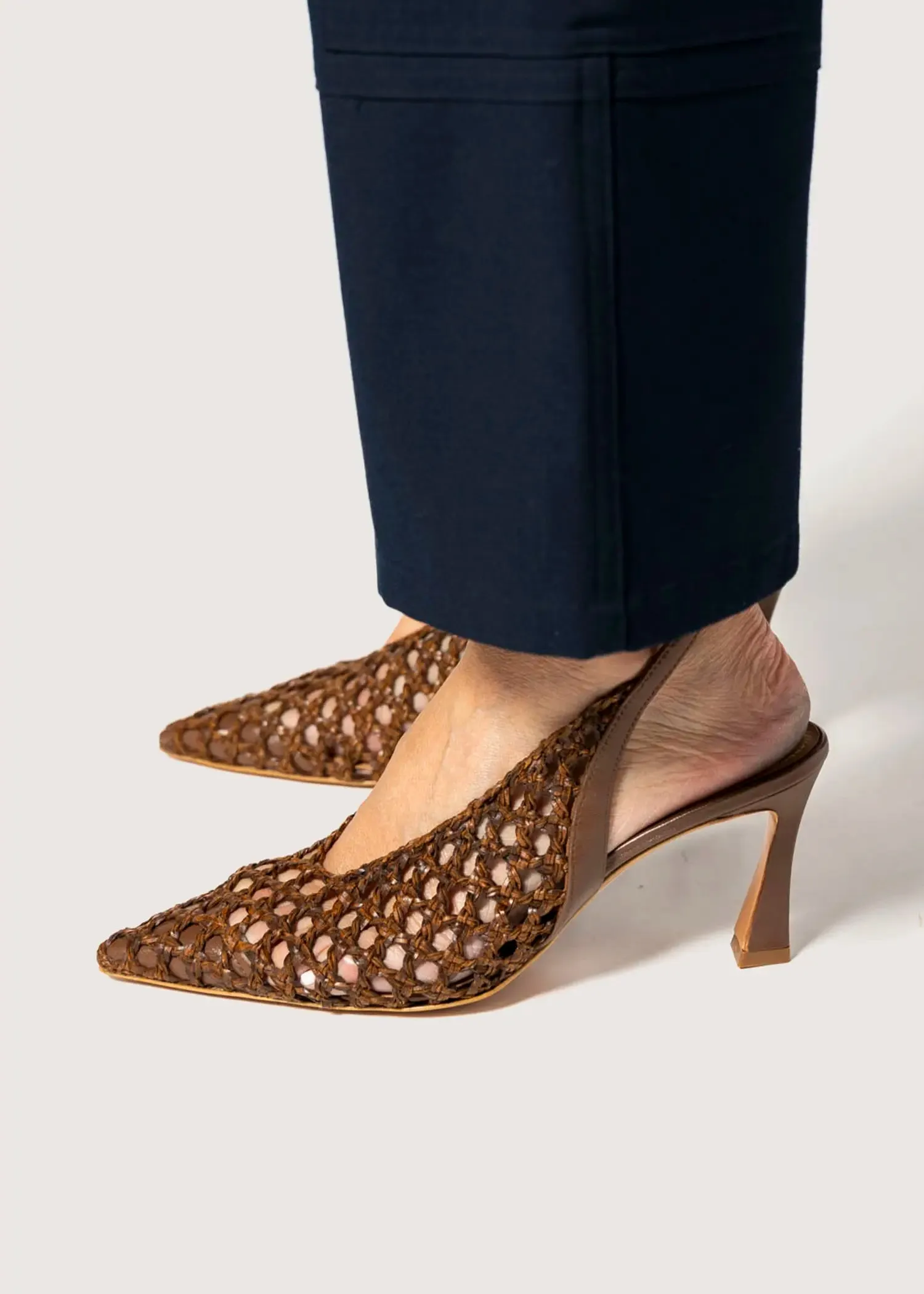 Rosa Woven Tie Up Pump
