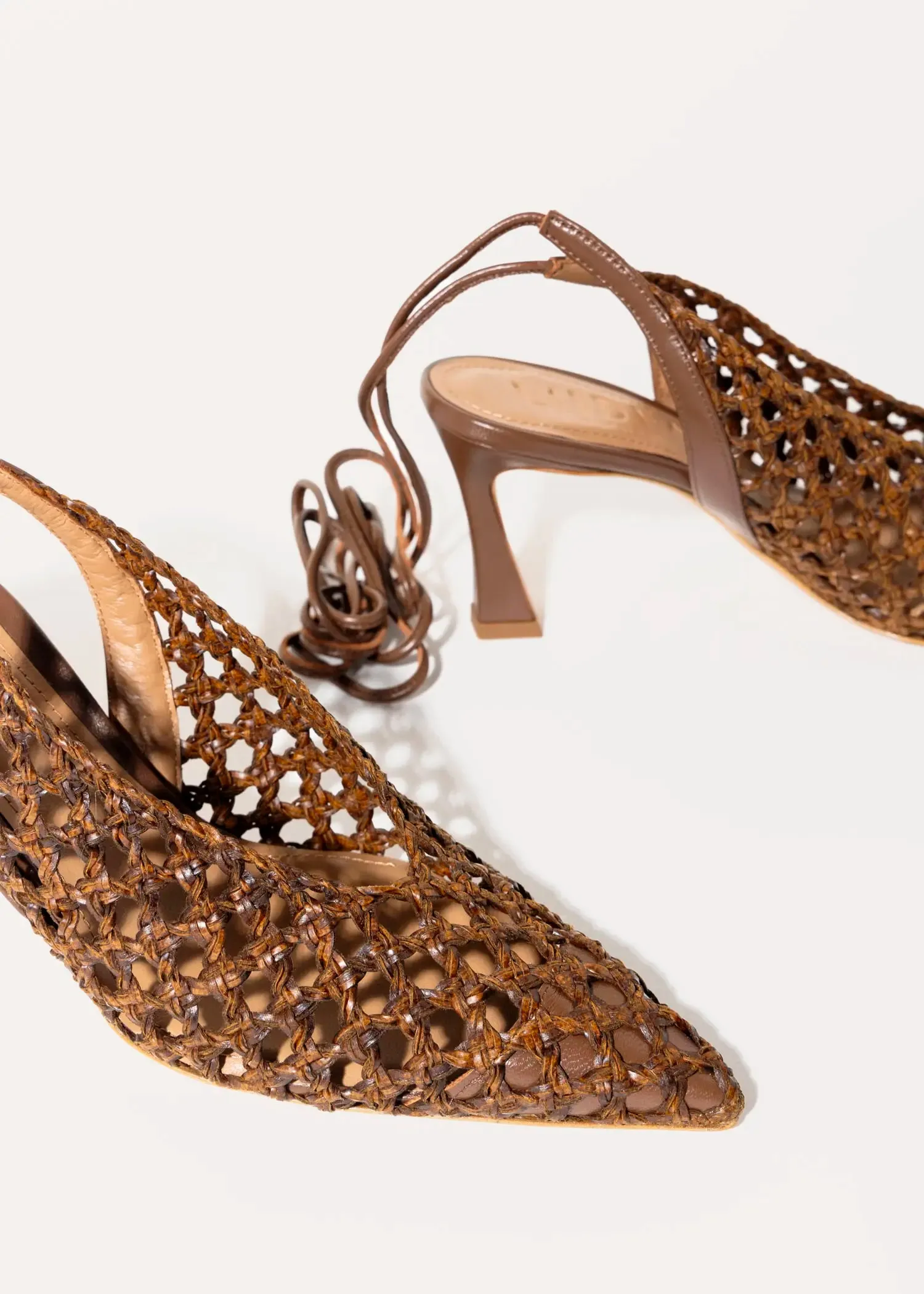 Rosa Woven Tie Up Pump