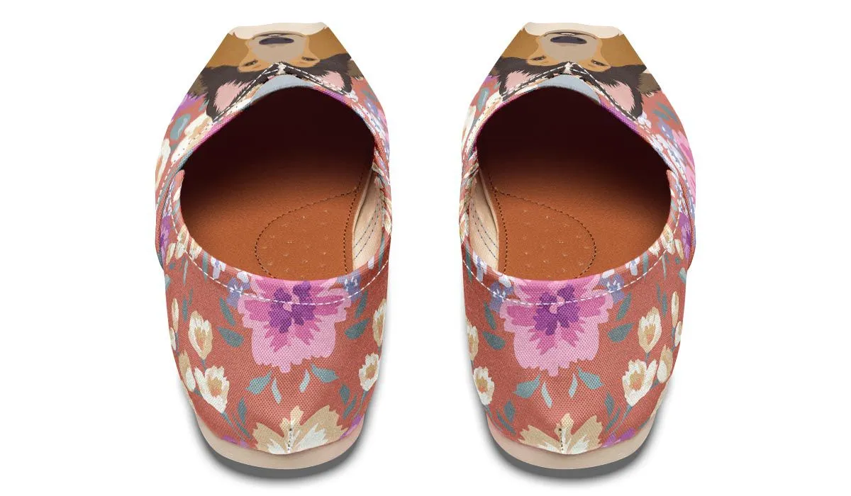 Rough Collie Dog Portrait Casual Shoes