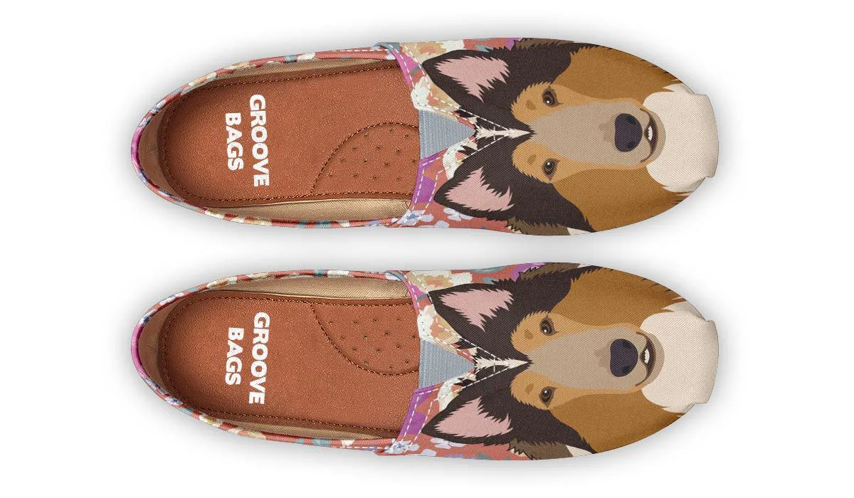 Rough Collie Dog Portrait Casual Shoes