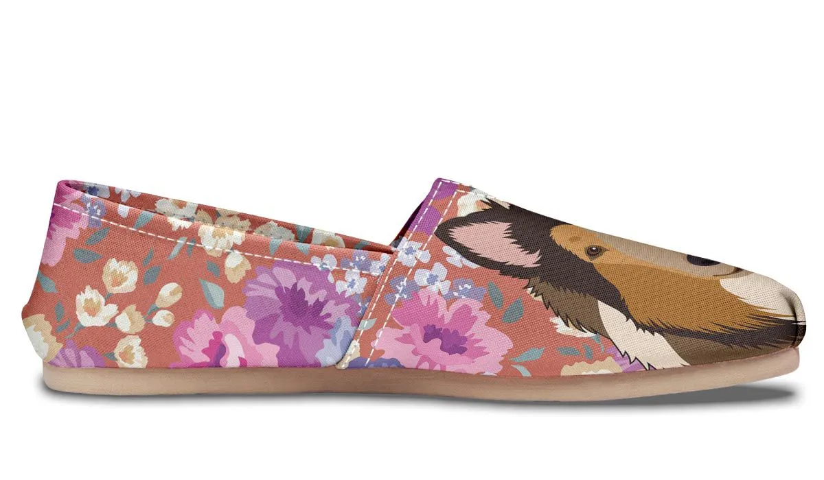 Rough Collie Dog Portrait Casual Shoes