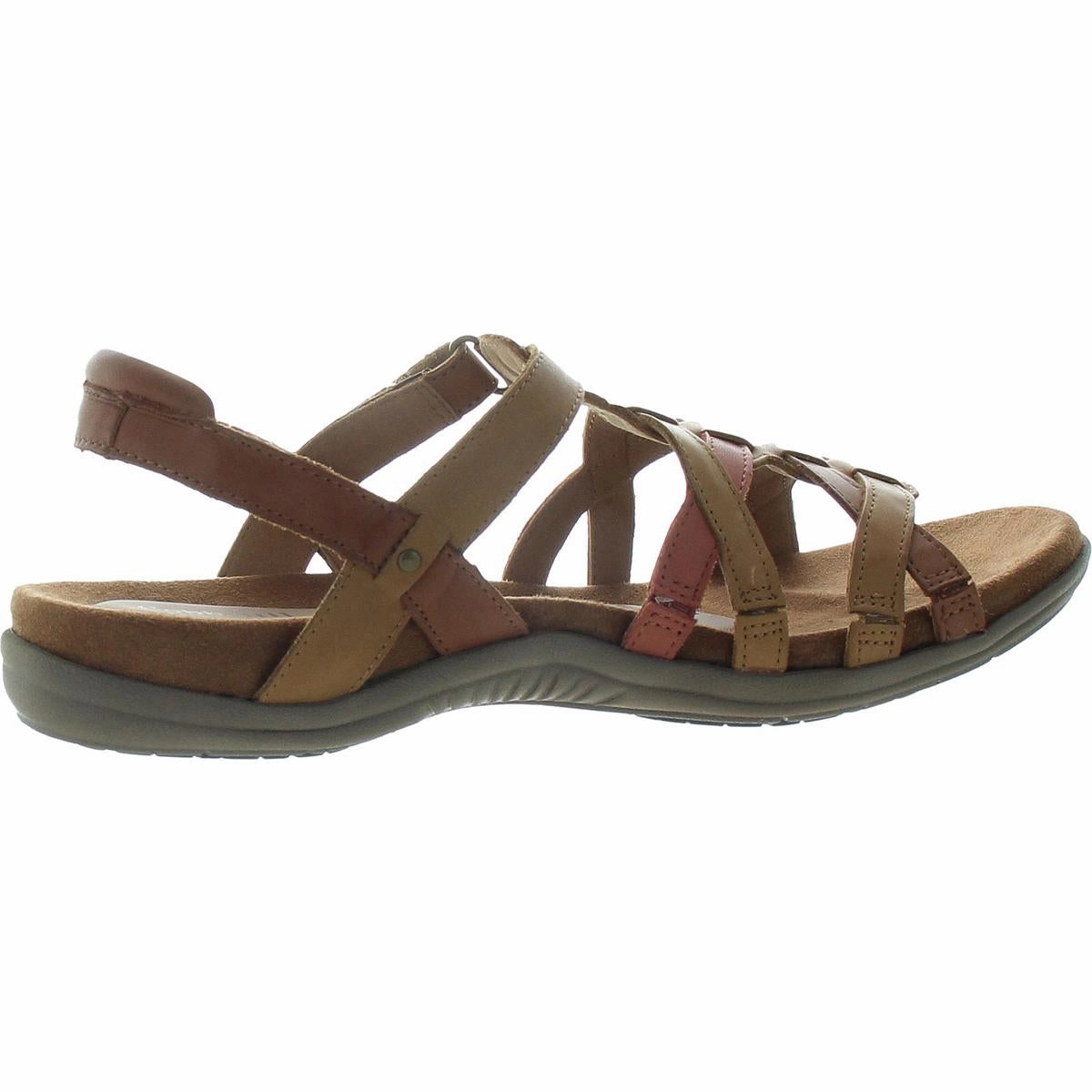 Rubey Woven Womens Memory Foam Suede Slingback Sandals