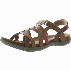 Rubey Woven Womens Memory Foam Suede Slingback Sandals