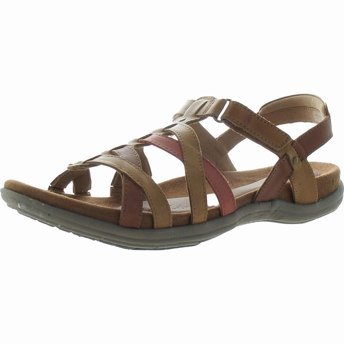Rubey Woven Womens Memory Foam Suede Slingback Sandals