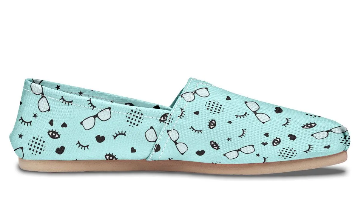 RX Eye Glasses Pattern Casual Shoes