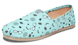 RX Eye Glasses Pattern Casual Shoes